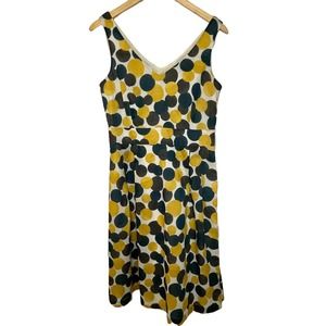 Ann Klein Multicolor Polka Dot A-Line Dress Size 6